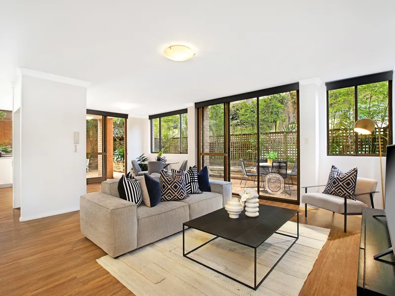 Townhouse-style apartment nestled in leafy surrounds 