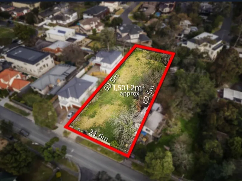 1,501 sqm approx. Prime Balwyn Land