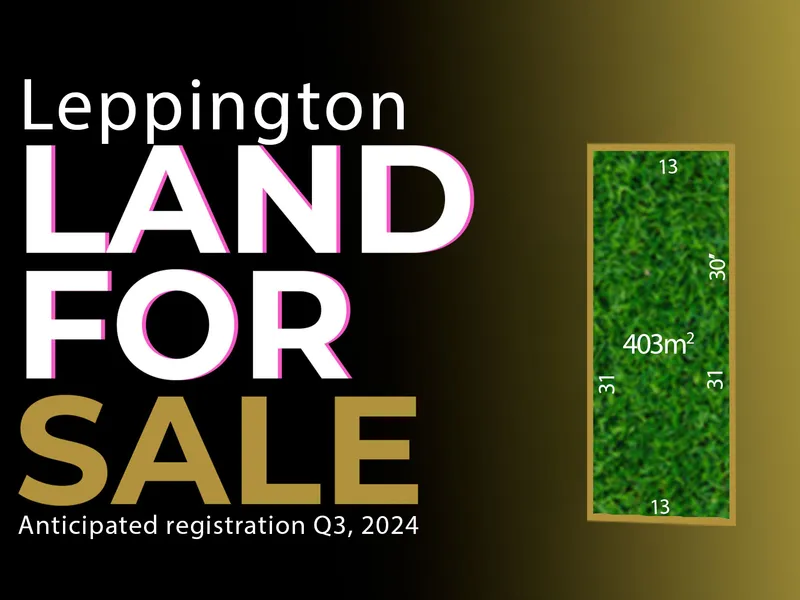 Land For Sale - Anticipated registration Q3, 2024