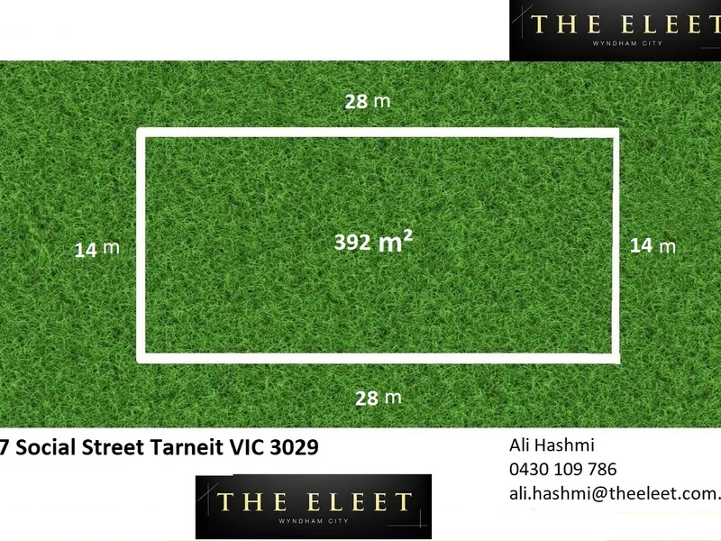 Titled block of land In Tarneit - An Opportunity to built to your dream home ..!!