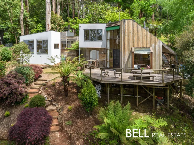 Architect Designed Hills Modernist Masterpiece on approximately two thirds of an Acre with Views