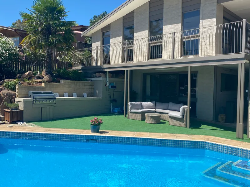 Family home with a pool