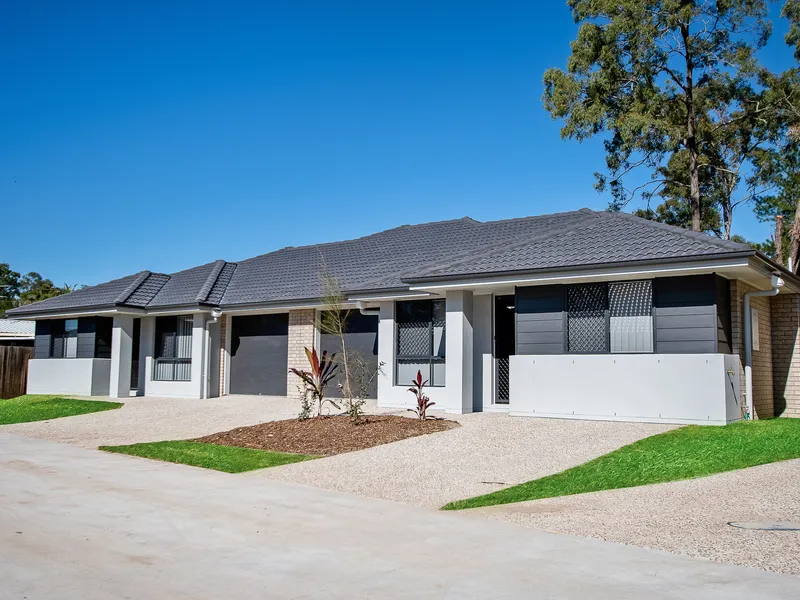 Newly Completed Strata-Titled  Duplex . Impressive 5.7% R.O.I.