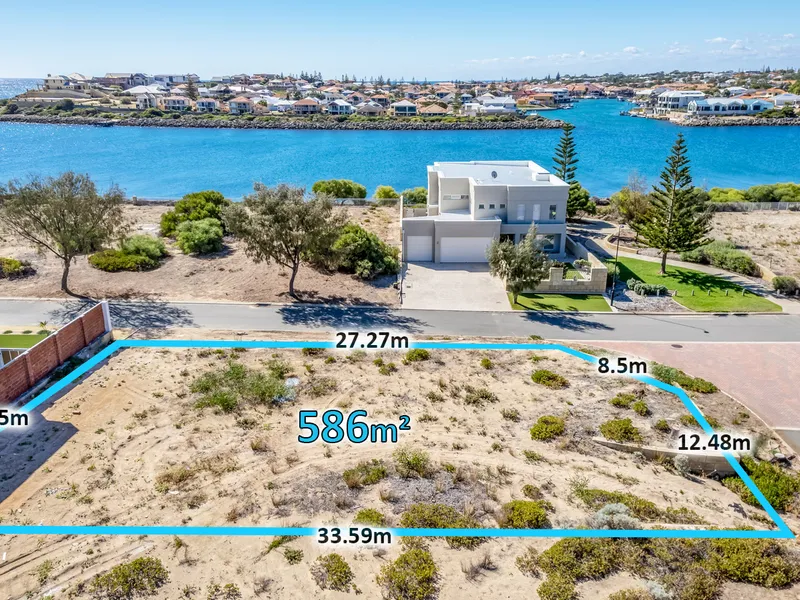 Channel Views Forever on this Corner Beachside Lot