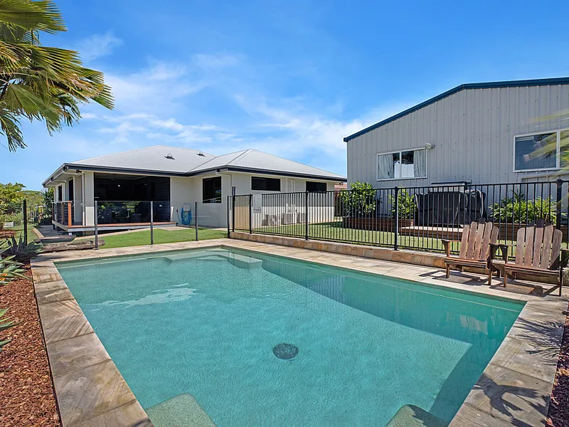 Stunning Home, Exquisite Pool Area & Mammoth Shed!