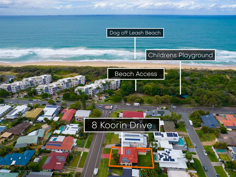 IMMACULATE FAMILY HOME JUST THREE ROOFTOPS TO THE BEACH