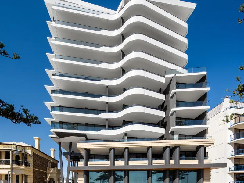 THE EXCEPTIONAL LOCATION OF EI8HT LETS YOU ENJOY THE TRANQUILITY OF ADELAIDE'S MOST ENVIABLE BEACHFRONT POSITION