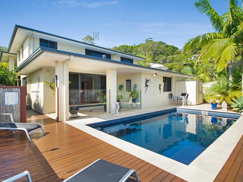 Coastal lifestyle complete with a pool beckons...