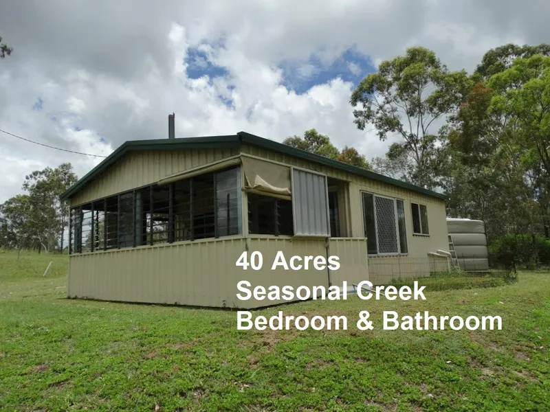 WIWO - POWERED DWELLING ON 40 ACRES