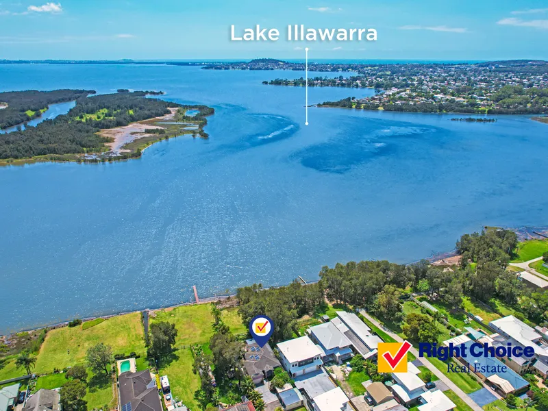 Lakeside family home with views across Lake Illawarra