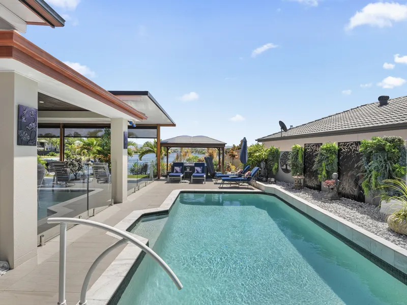 Elegant Waterfront Oasis Immersed in Tropical Tranquillity