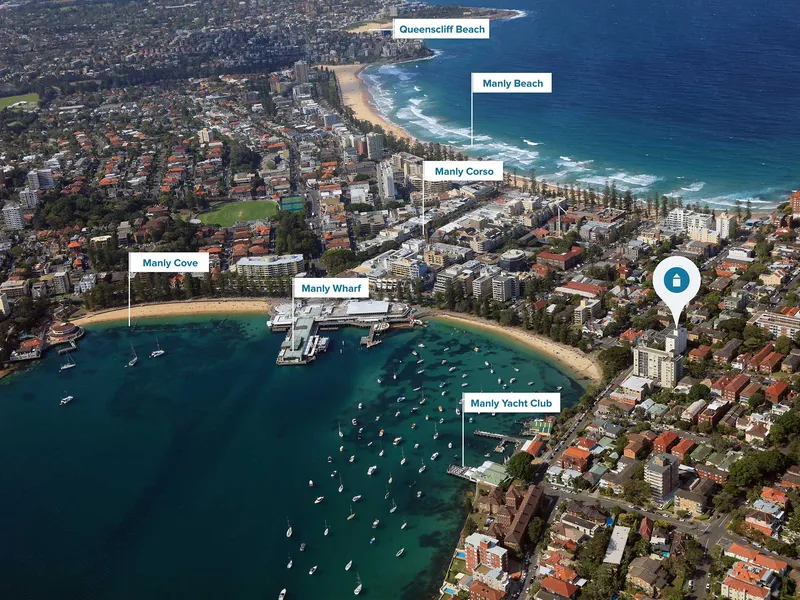 Two bedroom unfurnished apartment steps from Manly