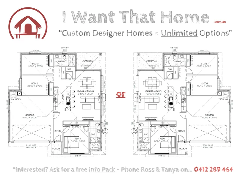 * NEW RELEASE = CUSTOM DESIGNER HOMES (ie. large & small) = Our 2023 facades... Ibiza. Tokyo. Hamptons. Palm Springs. Skandi. (* Unlimited Options).