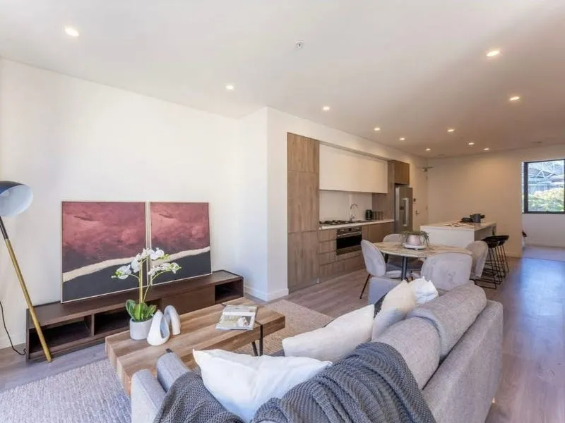Modern living in this nearly new three-bedroom apartment