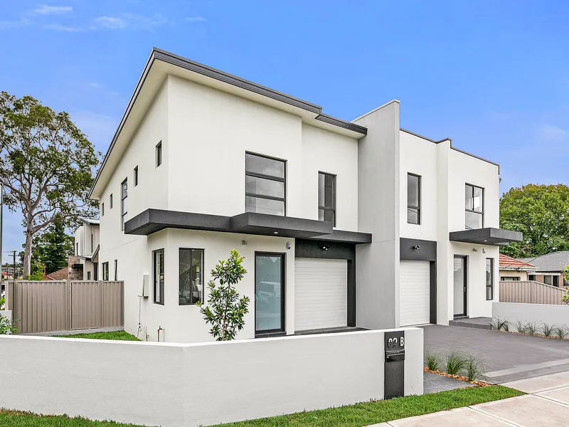 A newly-built family duplex