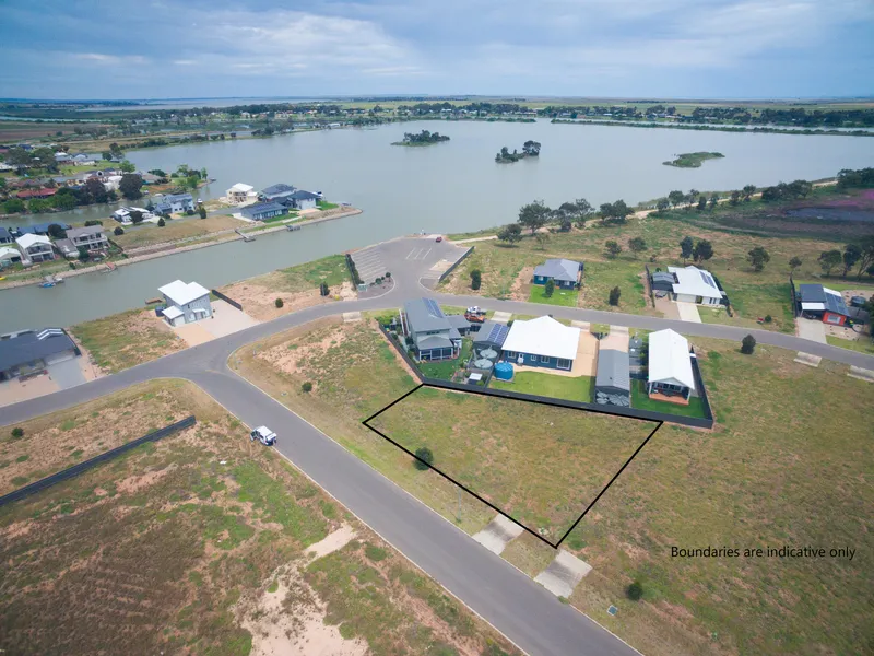 Large block close to the boat ramp