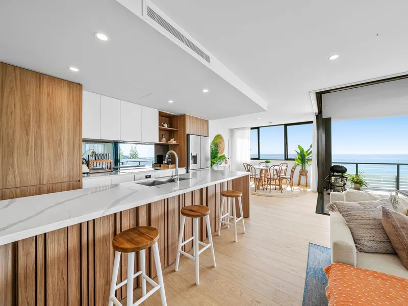 Contemporary coastal living with panoramic ocean views