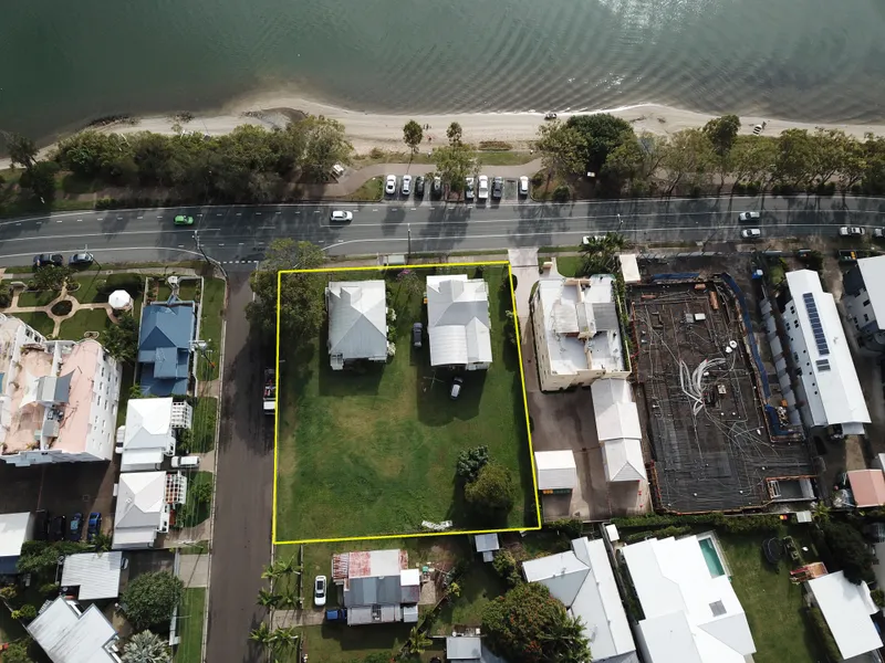 Half an Acre Across from the Maroochy River, Corner Block, Tourist Accommodation Zone --- Location, Location, Location