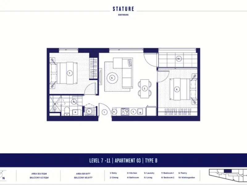 Stature 2 Bedrooms 2Bath Brand new apartment