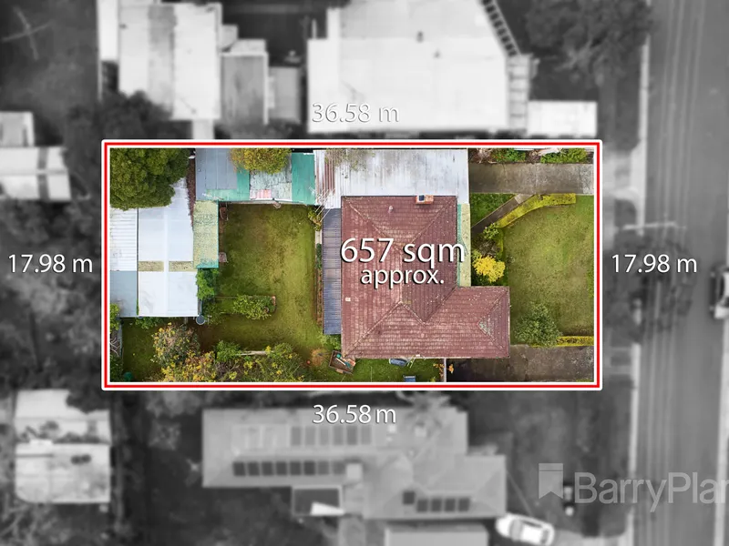 LAND 657M2 APPROX WITH 17.98M FRONTAGE