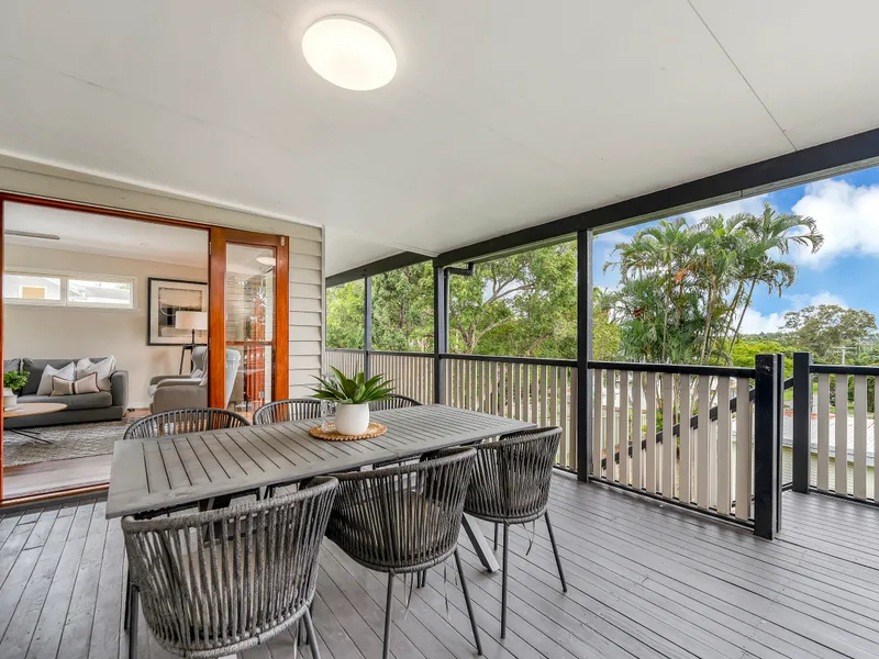 Elevated and renovated character home in quiet locale