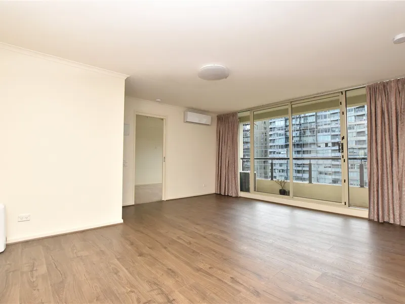 Spacious Two Bedroom Apartment with Floorboards on Level 15 of the Promenade Building!