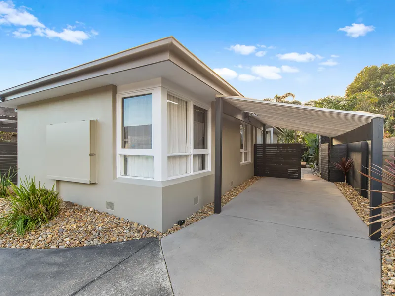 Serene coastal lifestyle, single-level layout