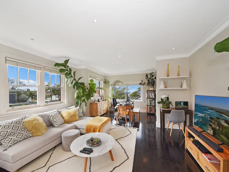 Lovely ocean views from this renovated two bedroom apartment.