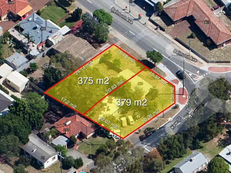 TWO  PRIME STREET FRONT BLOCKS! - ONE SOLD!