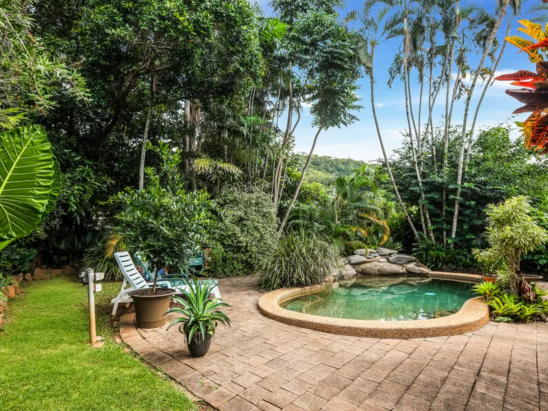 Solid block home with a pool!