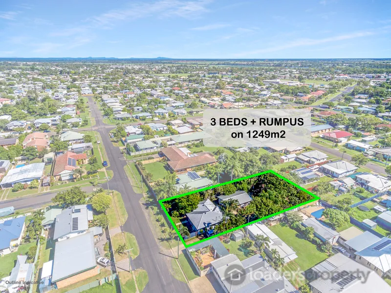 3 BEDS + RUMPUS ON 1249M2 – MUST BE SOLD
