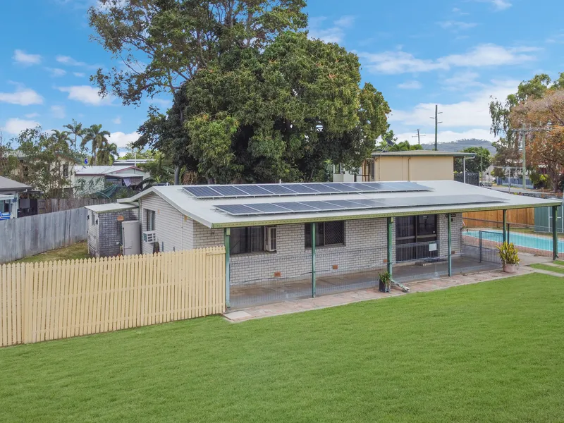 Prime Location with Potential! Solid Brick House with Pool & Solar