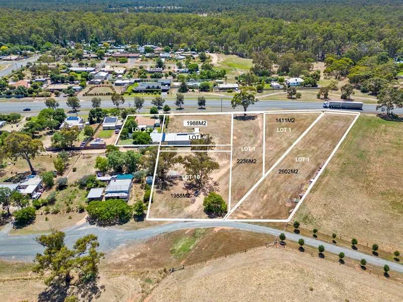 Large Lot with 3 Bay Shed