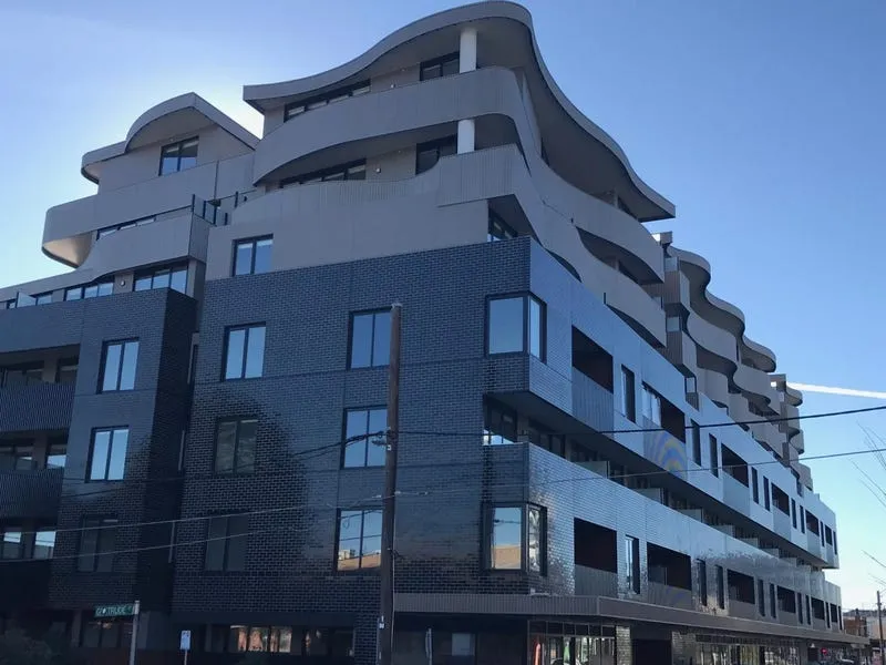 As new, top floor with huge balcony !