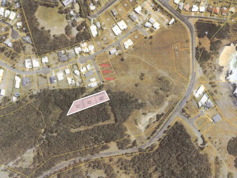 3 Blocks being SOLD off the Plan