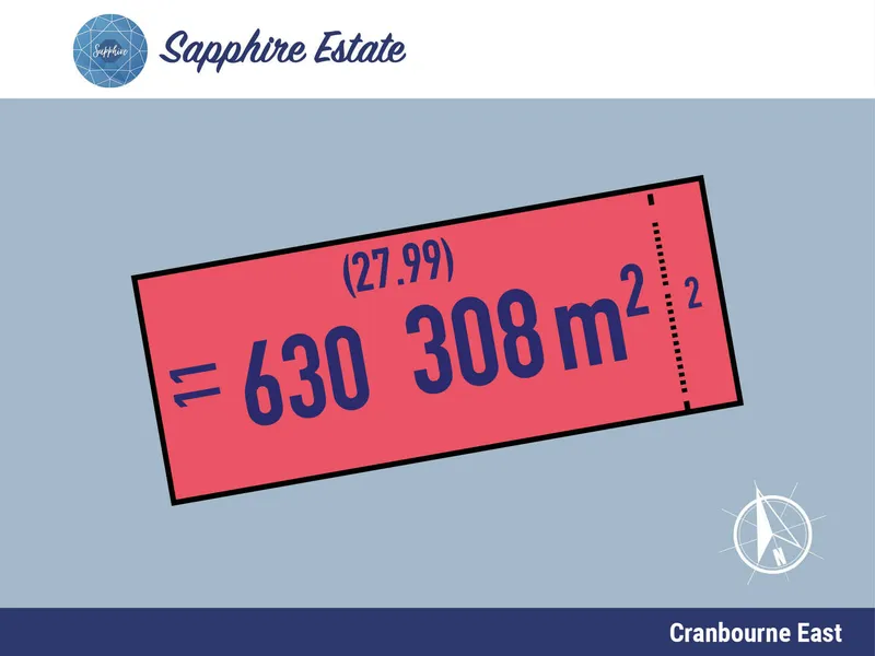 Vacant Titled Land for Sale at Sapphire Estate, Cranbourne East. In Close Proximity to Casey Fields