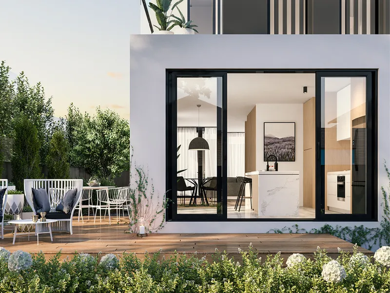 Generous 3 Bedroom Townhome with Oversized Wraparound Courtyard