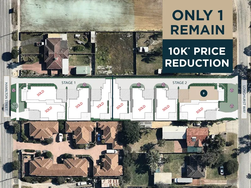 ONE LOT LEFT, STREET FACING