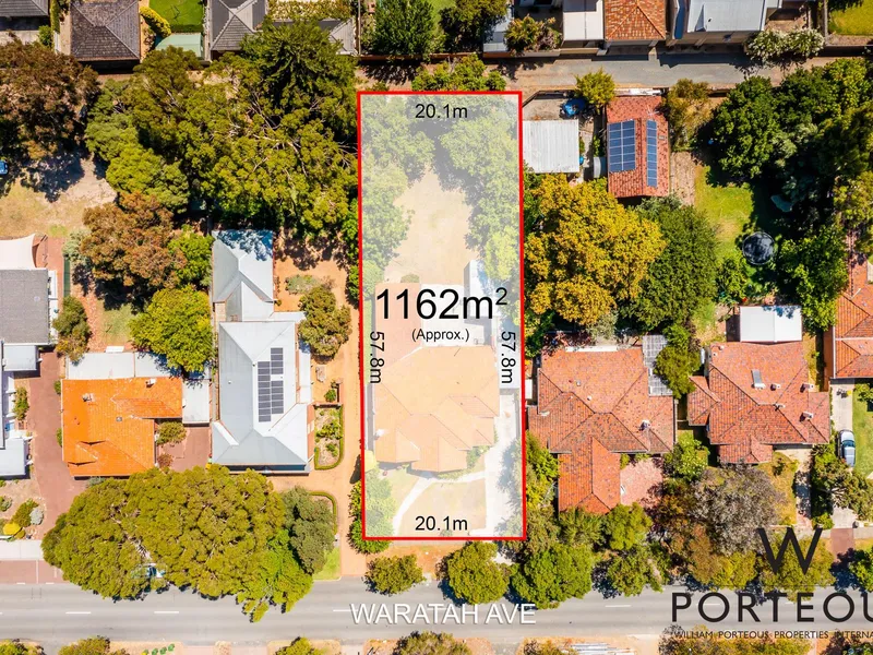 R40 ZONED 1163sqm SITE WITH ROW + CHARACTER HOME