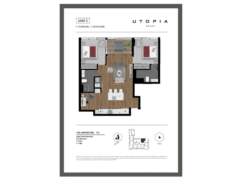 2 BEDROOM DESIGNER APARTMENT !!!