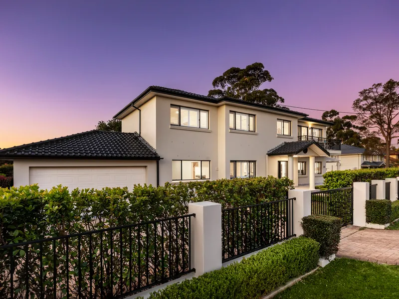 Elegant, flawless and expansive home in sunlit, serene setting