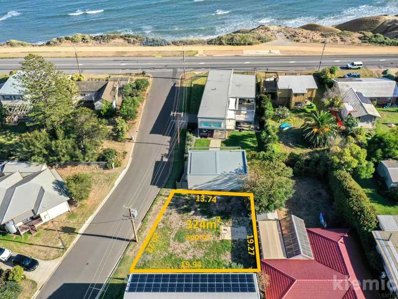 Sensationally located in tightly held Port Willunga on land size 324sqm approx