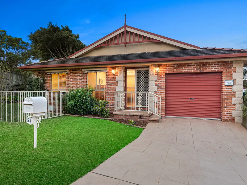 Single level home perfectly set in a sunbathed position