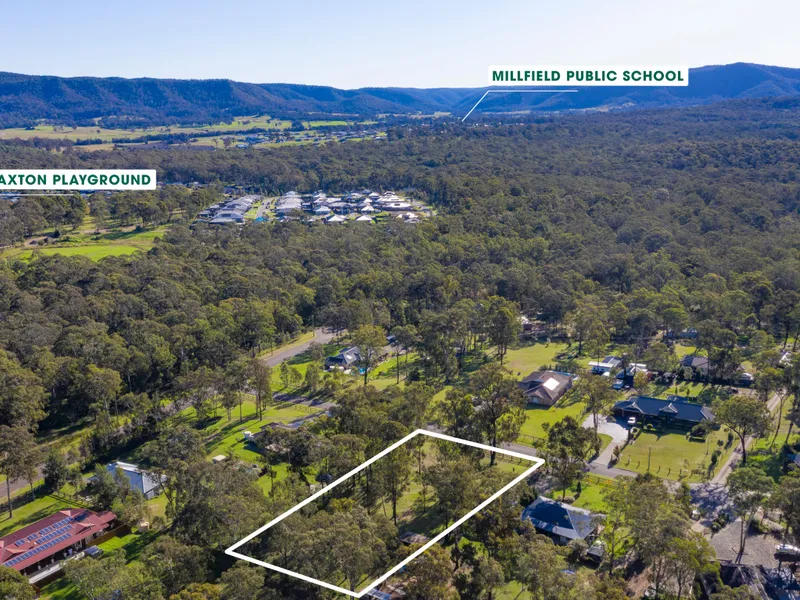 Small acreage land sale in Watagan Rise Estate near Cessnock in the Hunter Valley