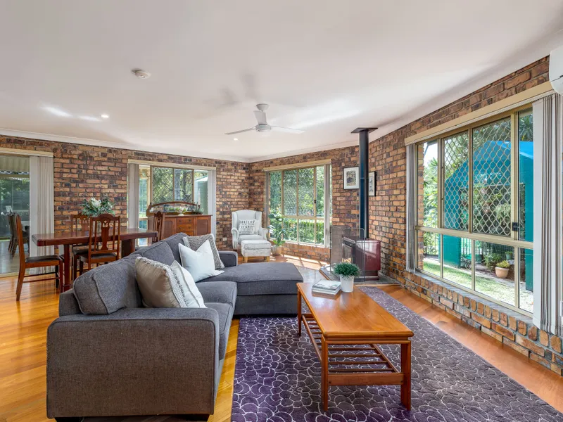 Low set brick overlooking parklands