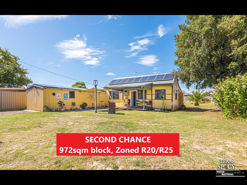 SECOND CHANCE 972sqm block, Zoned R20/R25 duplex potential