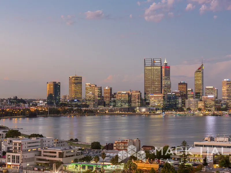 MAGNIFICENT VIEWS OVER PERTH CITY AND SWAN RIVER - FULLY FURNISHED 