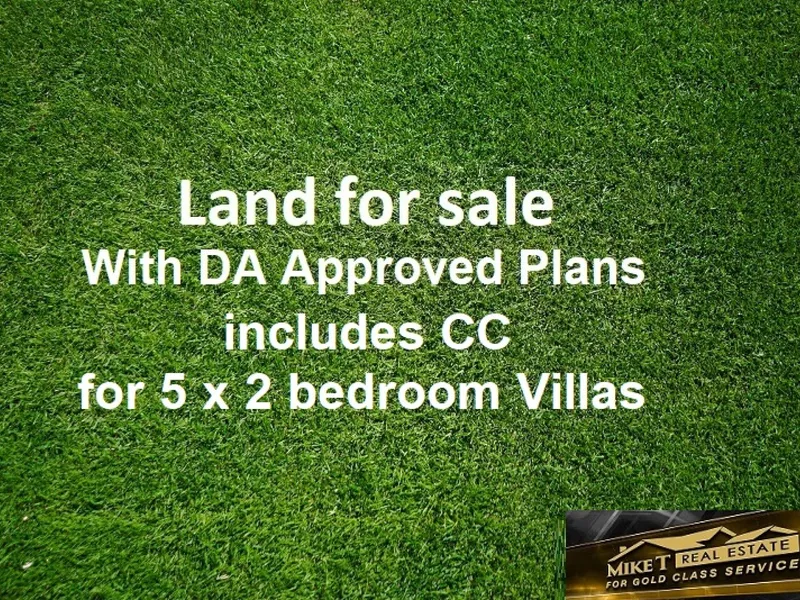 DA APPROVED AND CC INCLUDED READY TO BUILD 5 VILLAS.