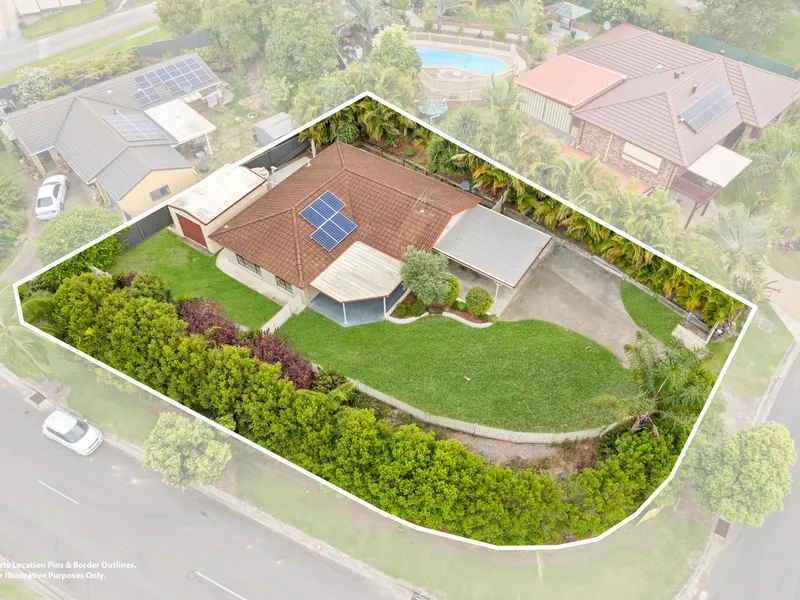 STUNNING THREE BEDROOM HOME ON ELEVATED BLOCK WITH SHED!