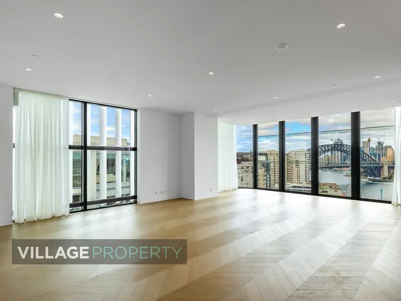 STUNNING BRAND NEW 3 BEDROOM APARTMENT, INCLUDES STUDY 2 BATH PLUS SEPARTE POWDER ROOM & 2 CAR SPACES. BLUE - MILSONS POINT